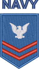 Navy embroidery design preview