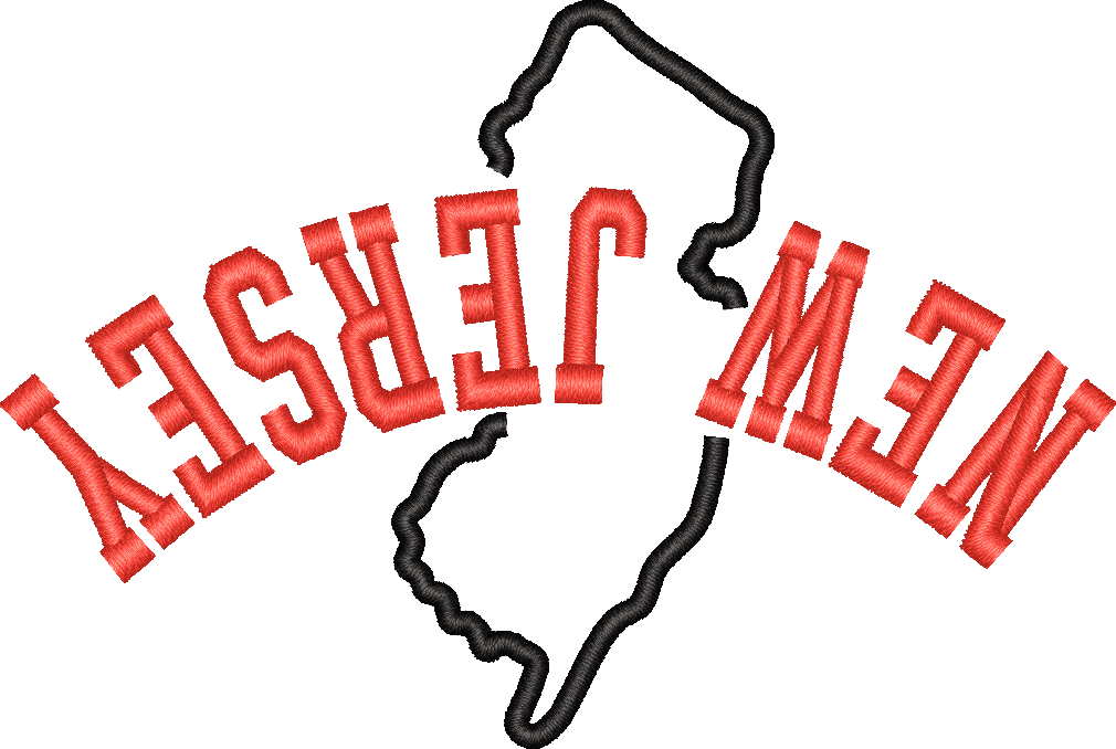 New Jersey State Upside Down