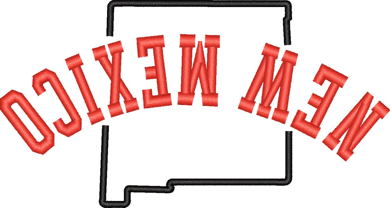New Mexico State Upside Down