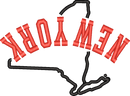 New York State Upside Down — embroidery design preview