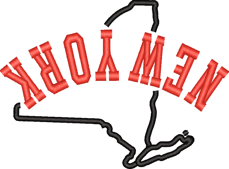 New York State Upside Down