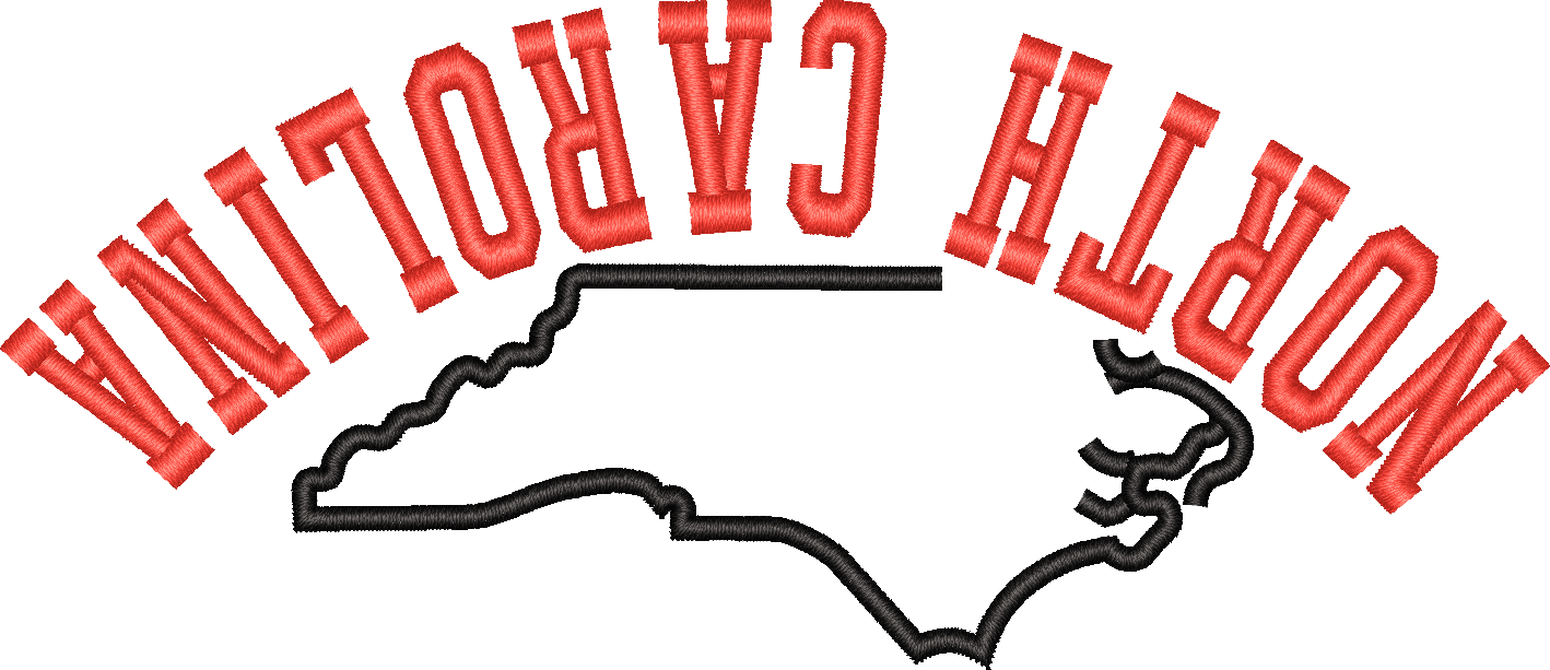 North Carolina State Upside Down