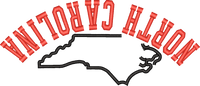 North Carolina State Upside Down — embroidery design preview