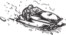 Snowmobile Outline