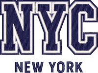 New York City Cap embroidery design preview