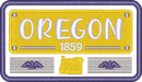 Oregon State License Plate