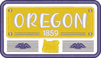 Oregon State License Plate