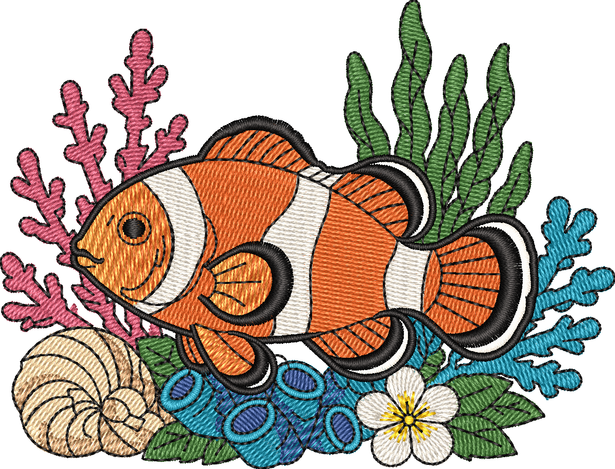 Ocean Clown Fish Floral