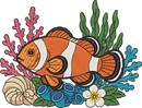 Ocean Clown Fish Floral
