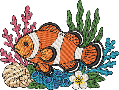 Ocean Clown Fish Floral