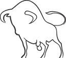 Bison Outline