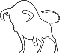 Bison Outline