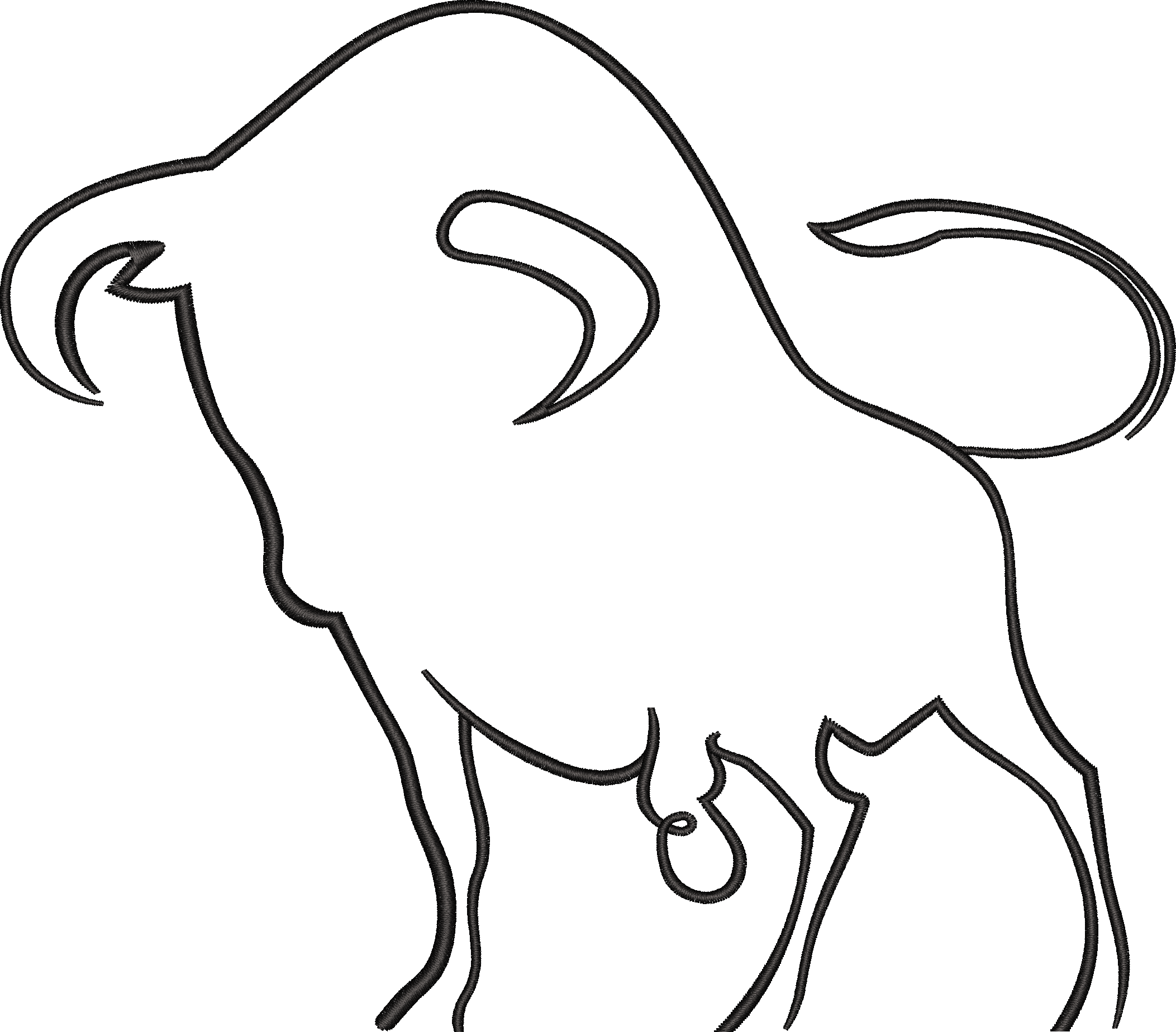 Bison Outline