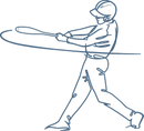 Baseball Batter Outline