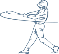 Baseball Batter Outline