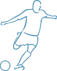 Outline Soccer Player