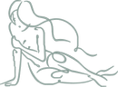 Outline Seated Woman