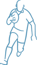 Outline Rugby Player