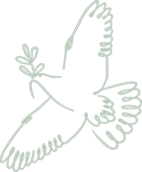 Outline Dove Olive Branch