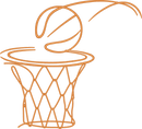 Outline Basketball Hoop