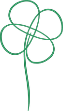 Outline Four Leaf Clover