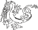 Outline Chinese Dragon