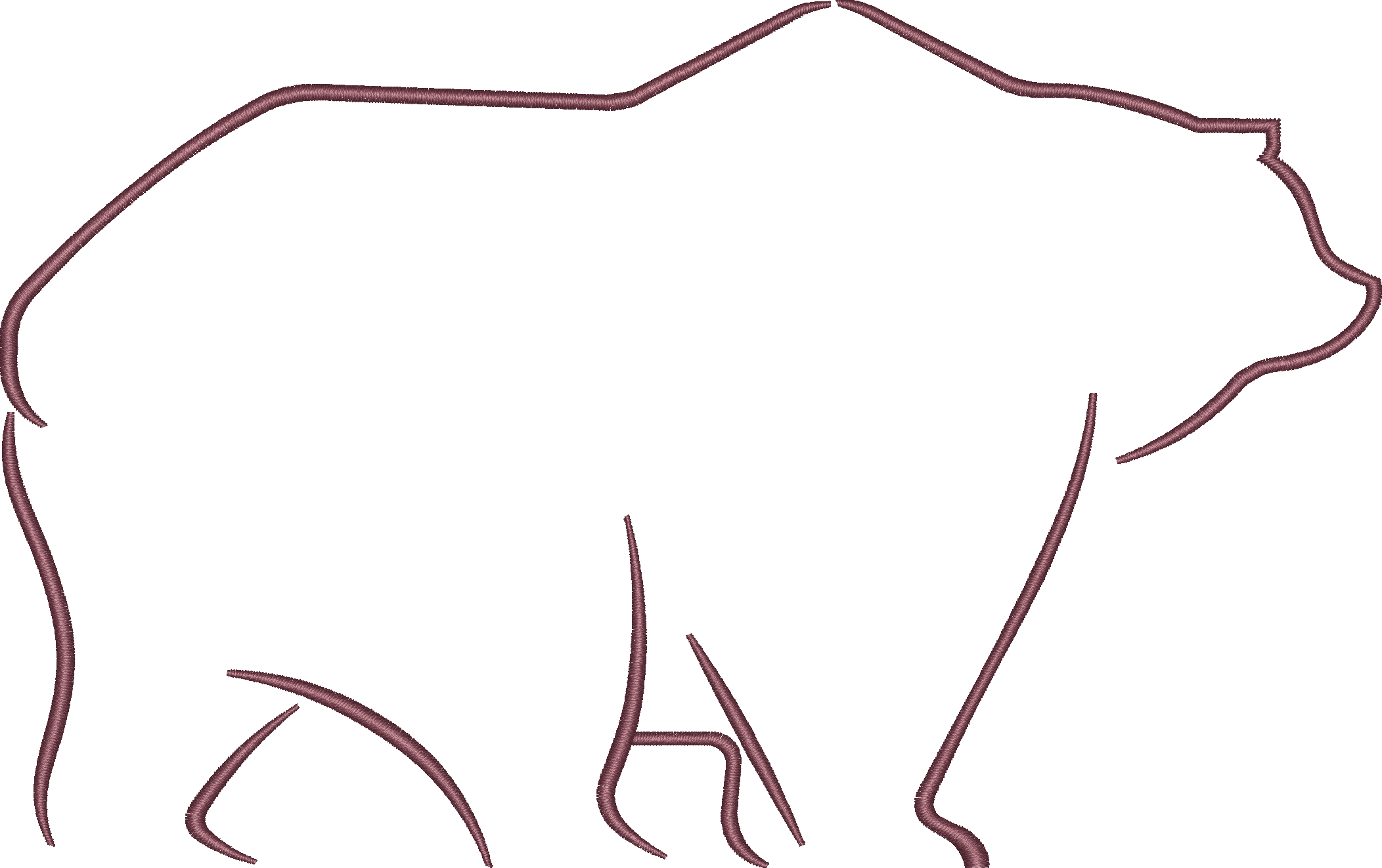 Outline Bear Silhouette