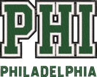 Philadelphia City Cap embroidery design preview