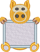 Pig with Sign