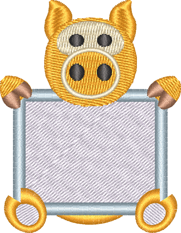 Pig with Sign