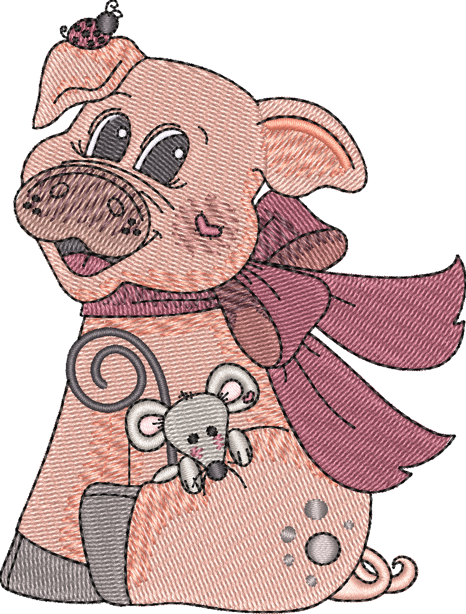 Pig with Mouse