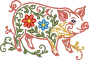 Pig Filled Flowers