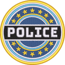 Police Round Star Patch