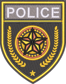 Police Shield Laurel Badge