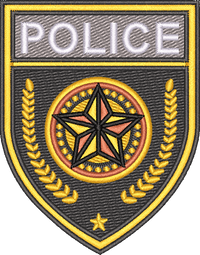 Police Shield Laurel Badge