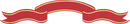 Red Gold Banner Ribbon Wide
