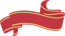 Red Gold Flowing Banner Ribbon