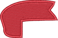 Red Pennant Flag Ribbon