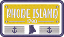 Rhode Island State License Plate 1790