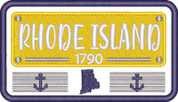 Rhode Island State License Plate 1790
