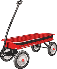 Red Radio Flyer Wagon