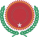 Racing Sun Wreath Crest