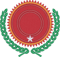 Racing Sun Wreath Crest