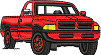 Red Ram Pickup Truck