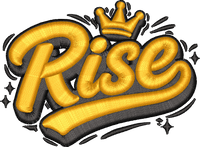Rise 3D Puff Foam embroidery design preview