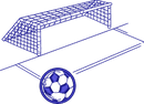 Soccer Goal and Ball One Color