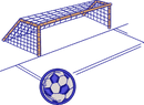 Soccer Goal and Ball Multicolor
