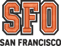 SFO Puff Cap — embroidery design preview