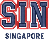 SIN Puff Cap — embroidery design preview