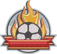 SOCCER BANNER — embroidery design preview